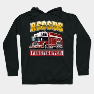 Cartoon Fire Truck Hoodie